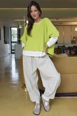 Cooper Needlecord Quirky Cocoon Pant Stone  /14 =